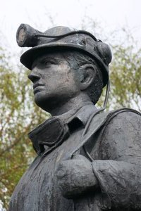 Tribute to the British Miner Statue, Mansfield 