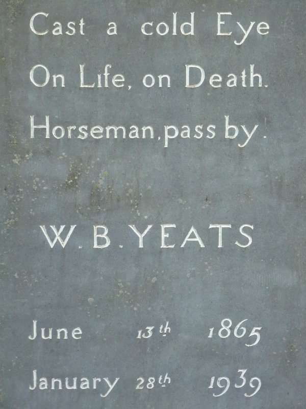 W B Yeats Gravestone