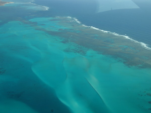 Aerial view of the reef