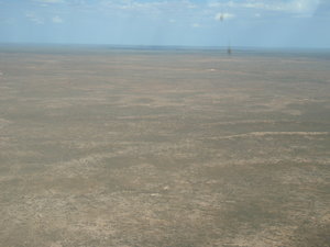 Aerial view of the bush near Coral Bay