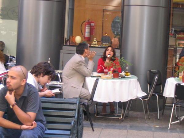Santiago outdoor cafe