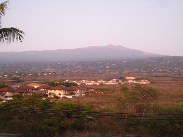 View of Kailua Kona over to the mountains