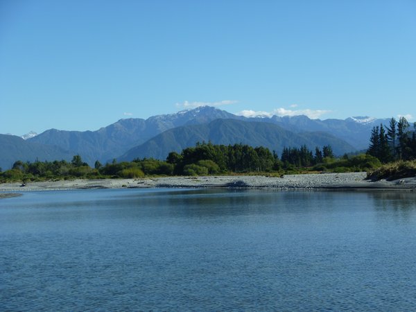 Camping by the river in Hokitika I
