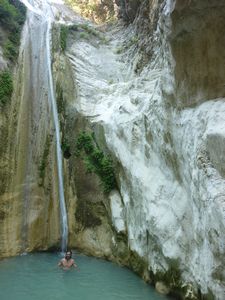 G9 Waterfall in Lefkada island