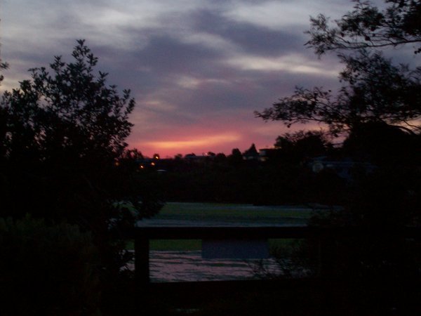 Sundown in Tauranga.