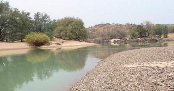 Tranquil section of the Kunene river