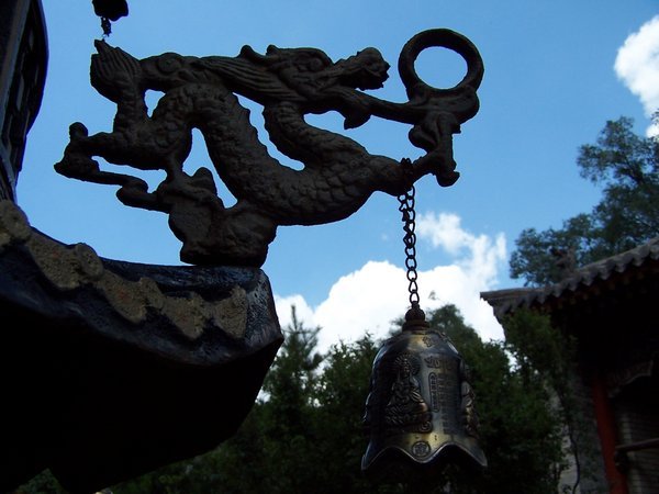 dragon on the corner of temple roof