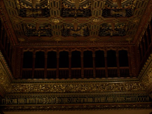 Detail of the balcony inside the Throne Lounge