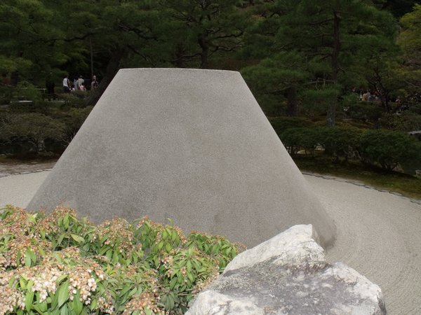 Zen gardens with raked sand