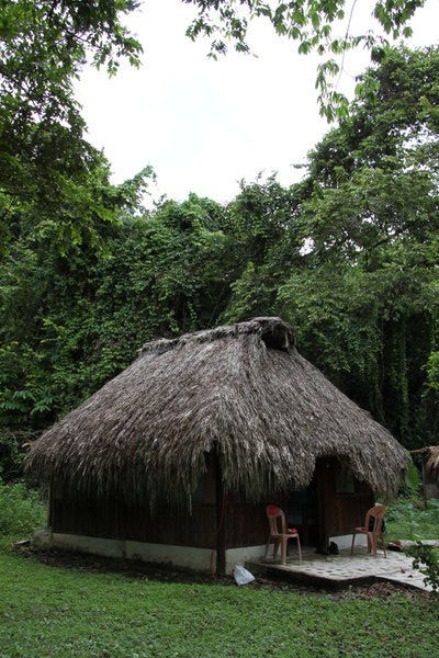 ... und unsere Huette in Palenque
