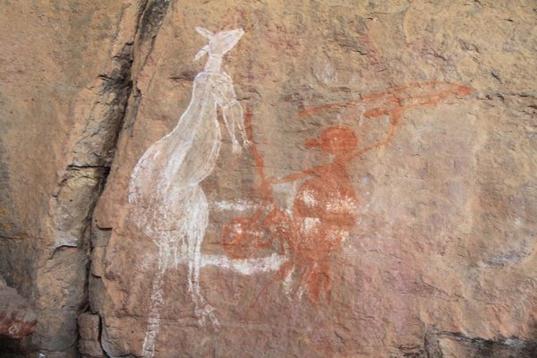 Felsenmalerei der Aboriginals im Kakadu NP