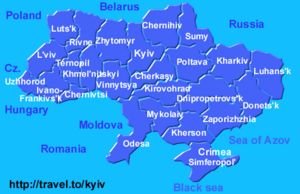 Map of ukraine