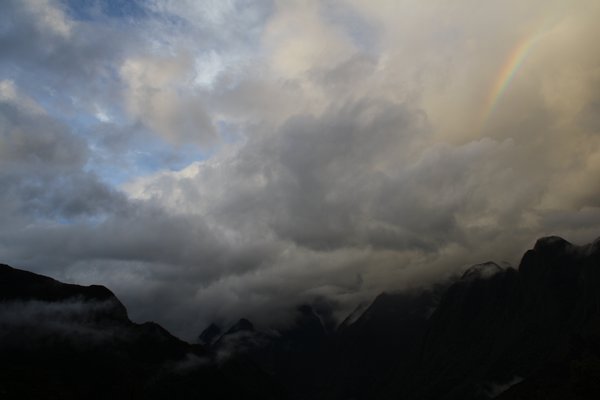 Rainbow with Machu Picchu