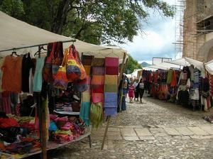 Colourful crafts market