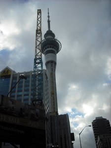Sky Tower (and a reverse bungee scaffold)