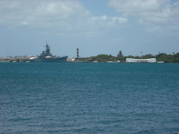 Pearl Harbour - View to USS Arizona Memorial