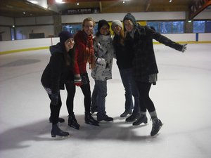 Girls Ice Skating