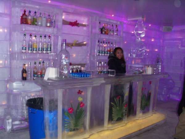 The ice bar, bar
