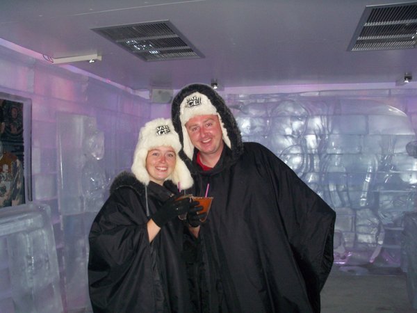 me and st ein the ice bar!!