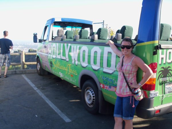 Hollywood tour bus