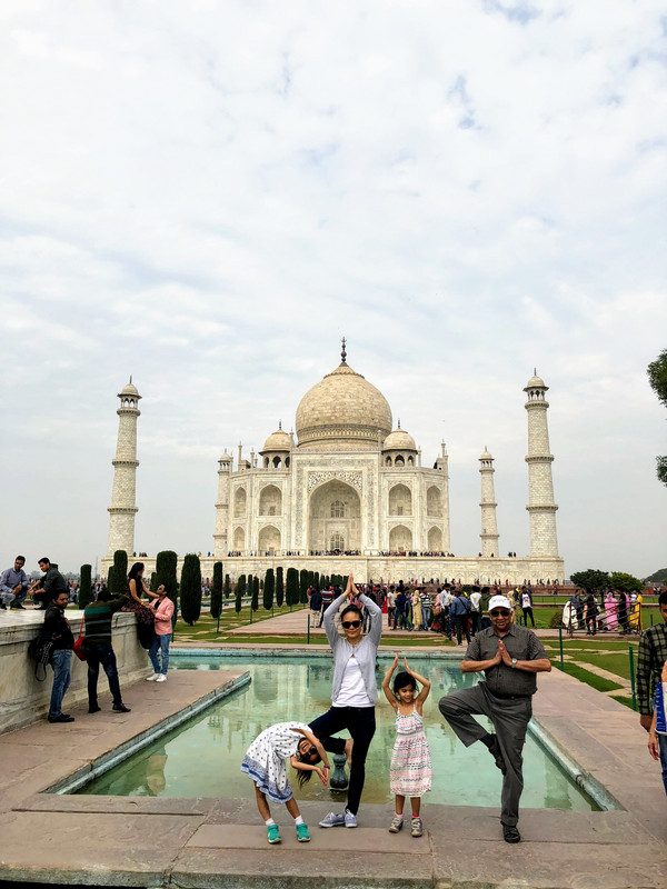 Tree Pose at the Taj Mahal
