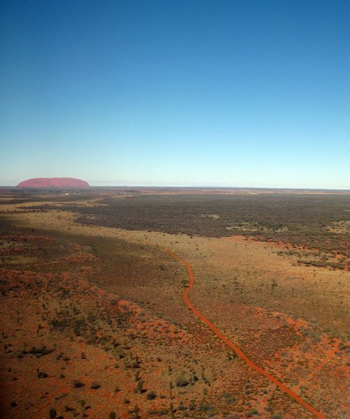 First Glimpse of Uluru