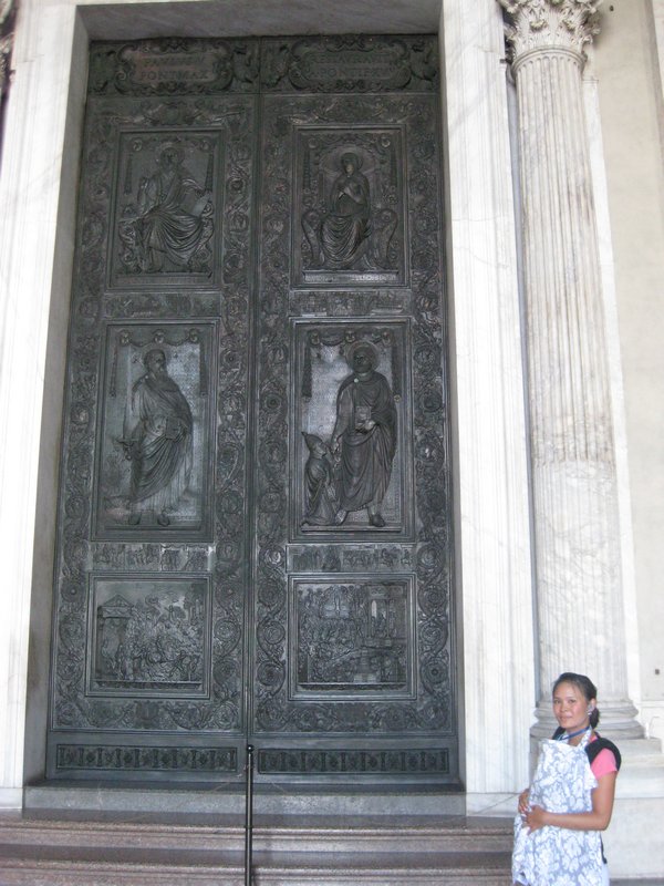Outside doors of St. Peter's Basilica