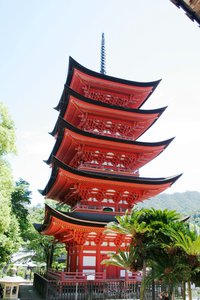 Red 5 storied Pagoda