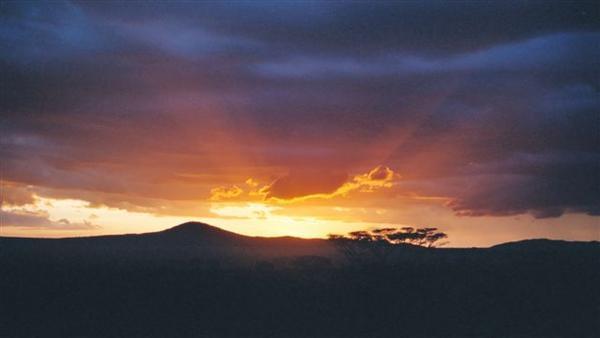 Sunset View from Sereonera Wildlife Lodge