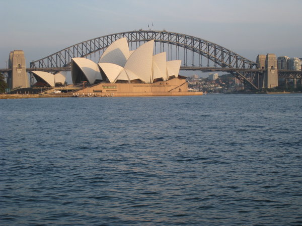 Sydney Operahouse og Sydney Harbour Bridge