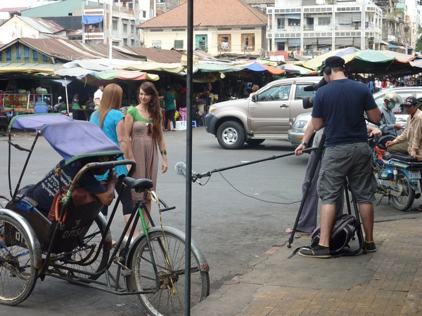 Random ozzie film crew in Phnom Penh