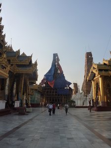 48 - Shwedagon Paya still under construction 