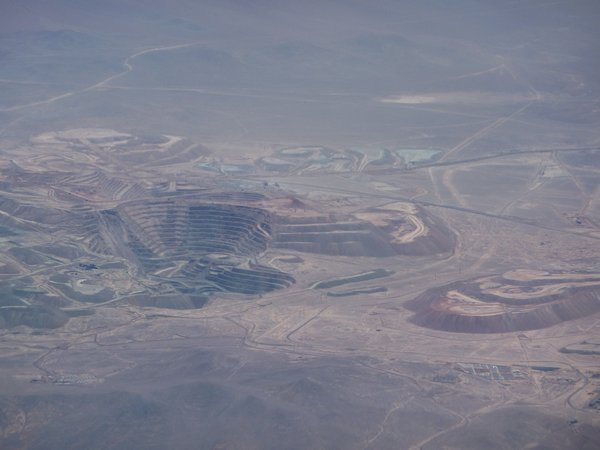 World's largest copper mine from the air