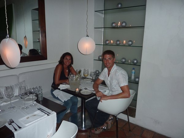 Our last dinner in Cartagena