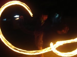 Fire twirling