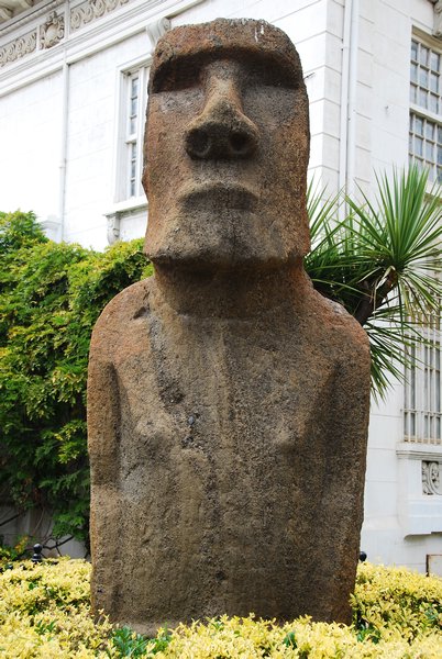 Authentic Easter Island statue in Vina del Mar