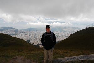 Greg with a view of Quito
