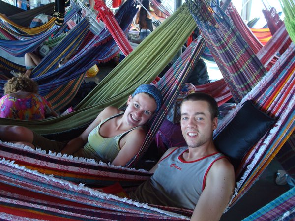 Greg and I in our hammocks
