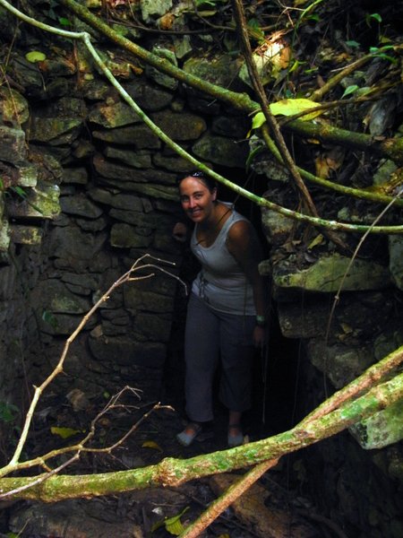 Me exploring Palenque ruins