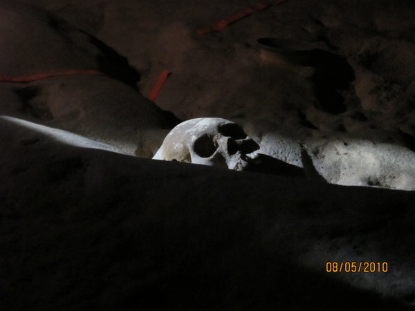 Our first sight of human remains