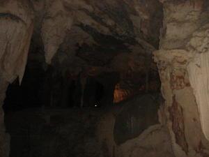 Inside of the caves
