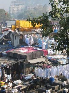 Dhobi washing area--unique to India