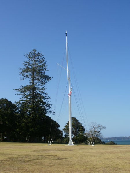 Waitangi treaty site-mast