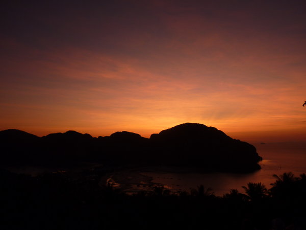 Sunset from phiphi viewing point