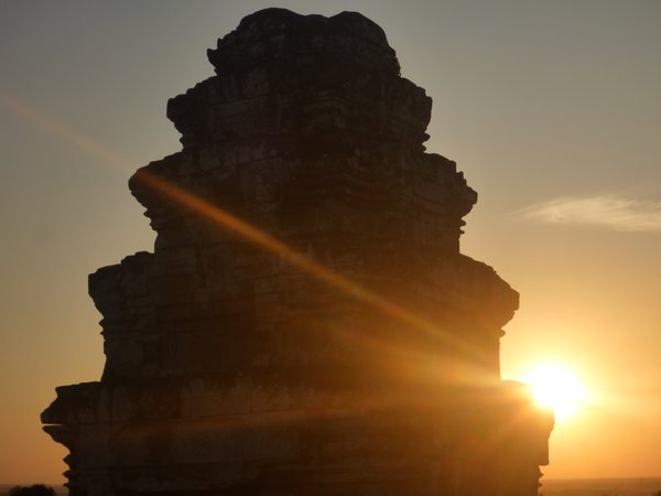 sunset at Angkor Wat