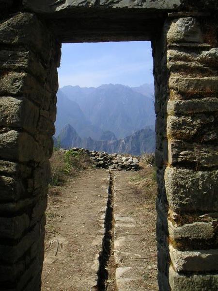 Looking across to Macchu Picchu