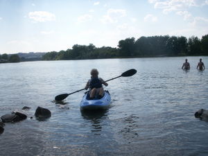 Kayaking on the Missouri