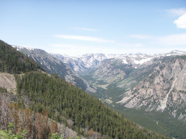 Panorama of the Bear Tooth Mountains