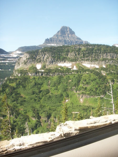 A mountain view near Logan Pass