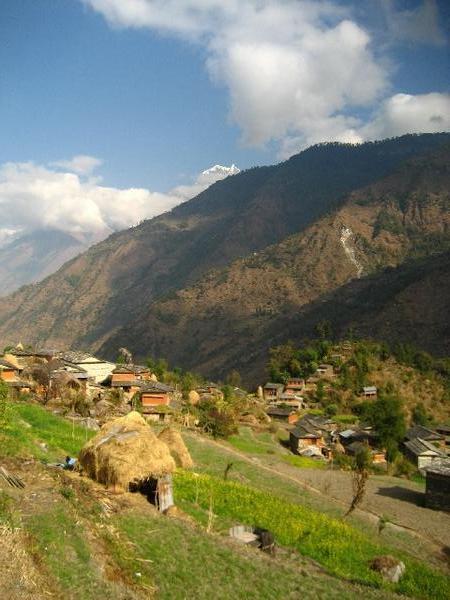 Terraced hillside village